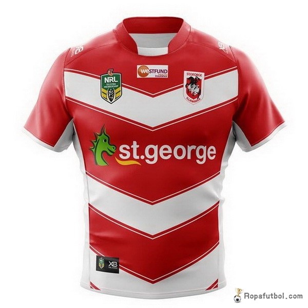 Camiseta Rugby St.George Illawarra Dragons Replica Segunda Ropa 2018 Rojo